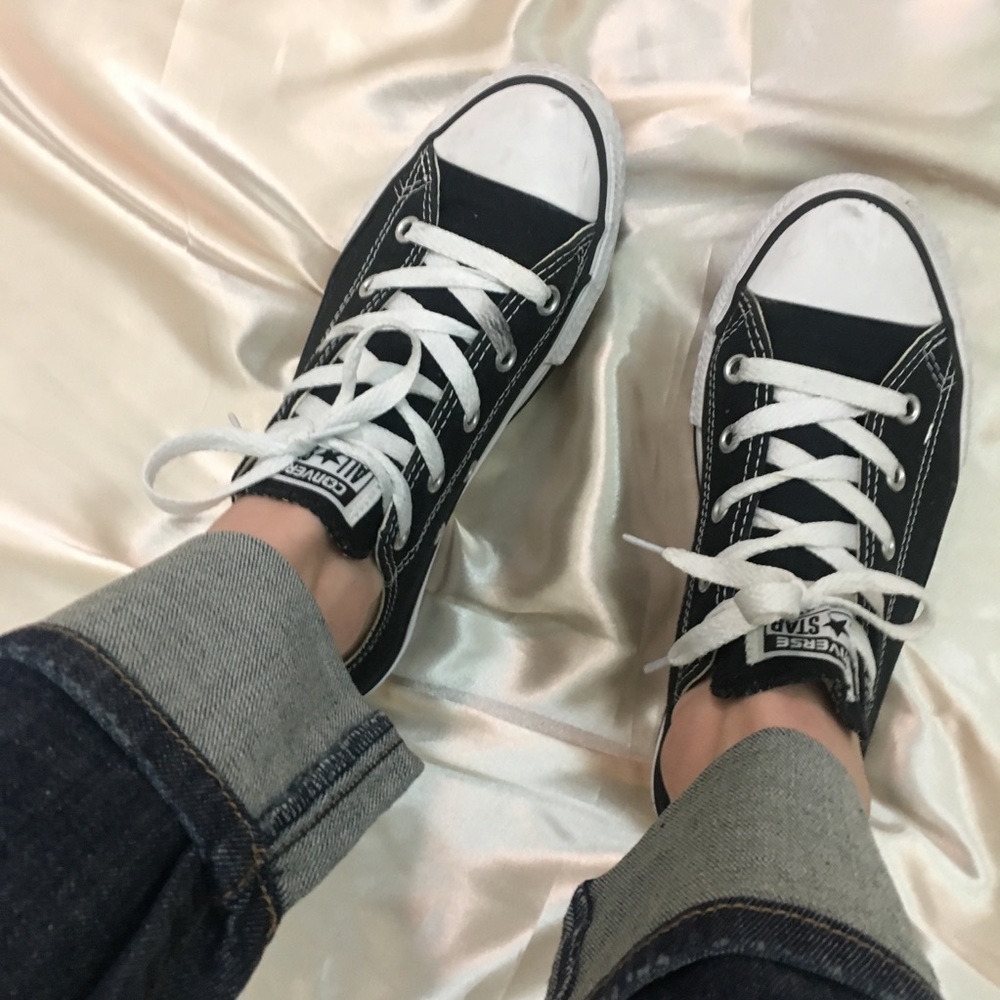 Black youth converse all star low